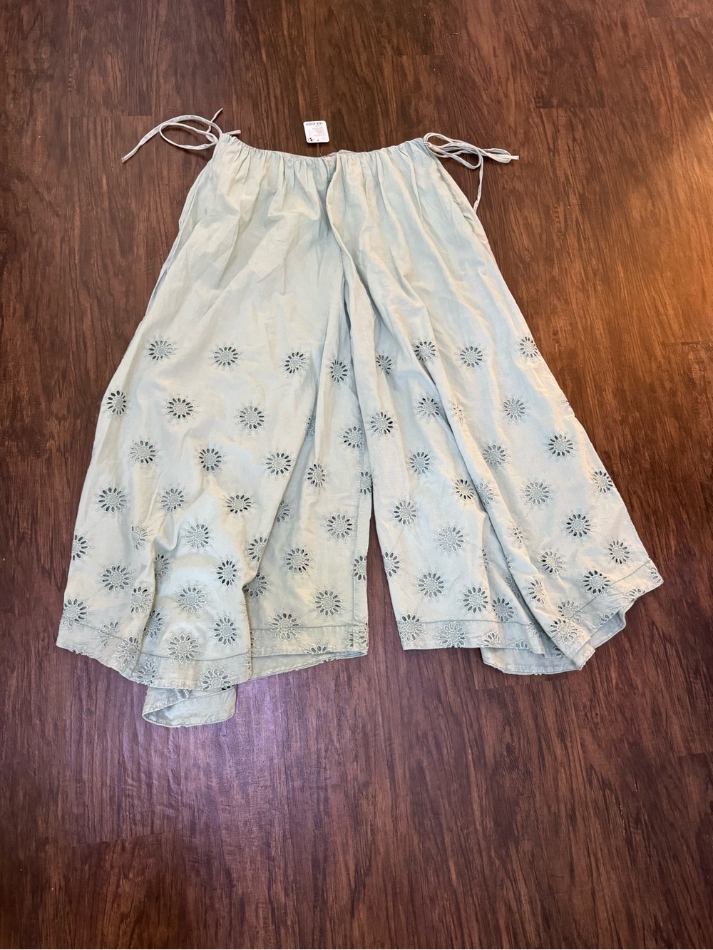 Free People sweet Serenade pull-on Eyelet Wide-Leg Pants - Picture 6 of 16